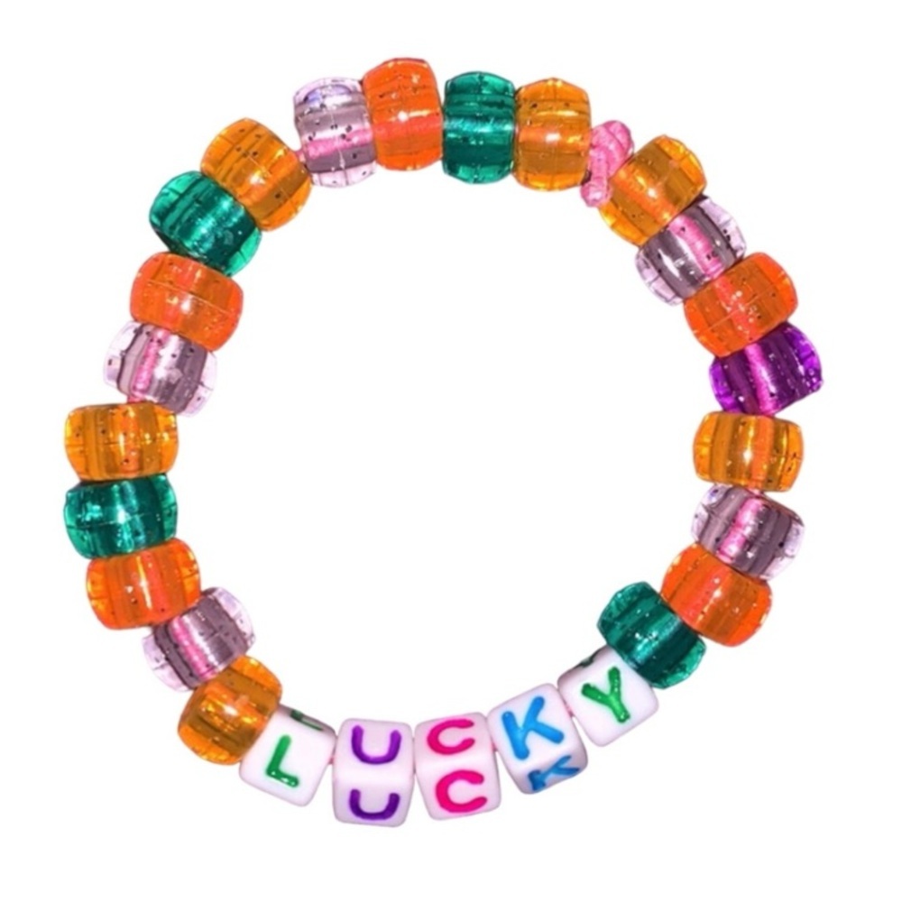 Lucky Multicolor Beaded Stretch Bracelet 🍀🧿🔮